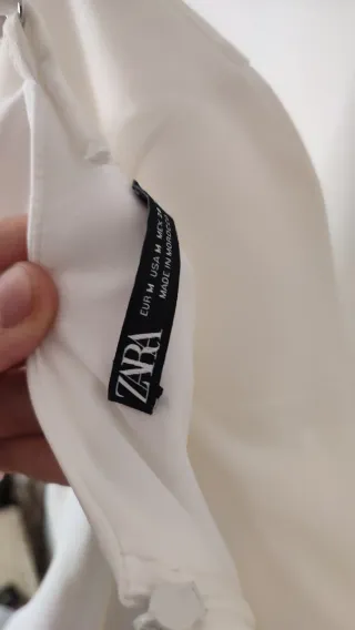 Body Zara Blanco Tirantes Drapeado