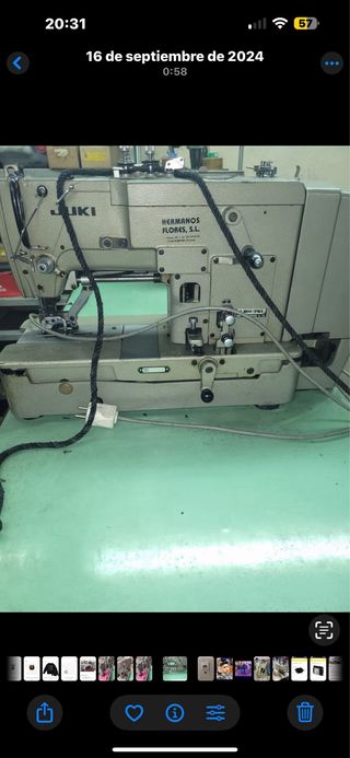 ojales Juki cambio por remalladora de 4 hilos jpn