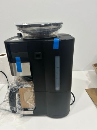 Cafetera Krups Negra y Plateada