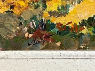 Paesaggio rurale dipinto ad olio