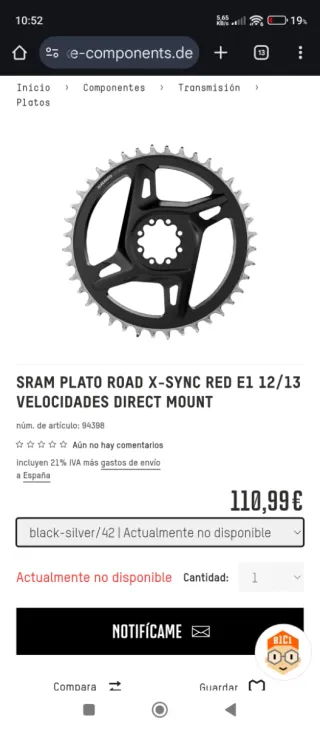 Platos Sram Red Direct Mount