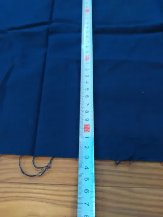 Scampolo stoffa blu - 73 cm x 141 cm