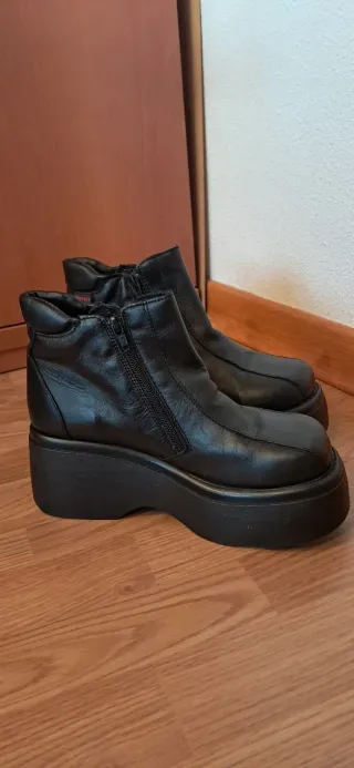 Botas plataforma negras Talla 38