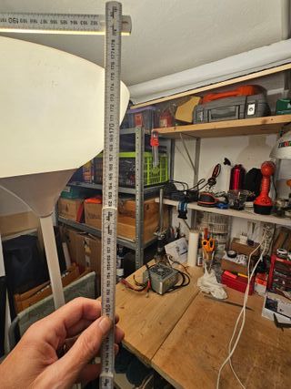 Lampada da terra con 2 luci