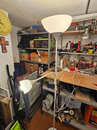 Lampada da terra con 2 luci