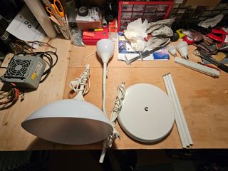 Lampada da terra con 2 luci