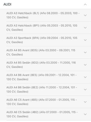 Árbol de levas VAG 1.9 TDI vw seat skoda audi