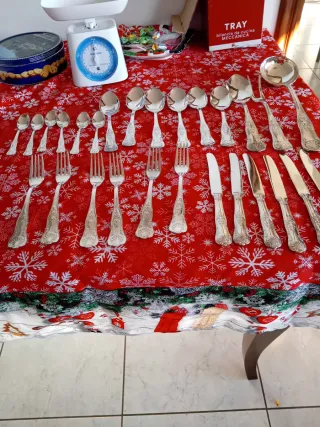 Posate placcate argento 800