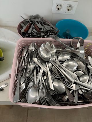 Vajilla de porcelana blanca