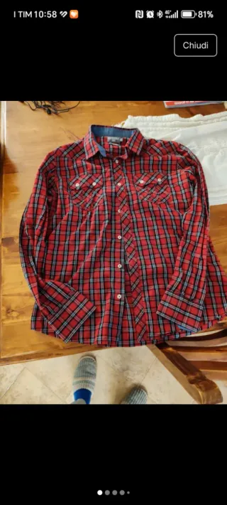 Camicia uomo Cotton e Silk XXL