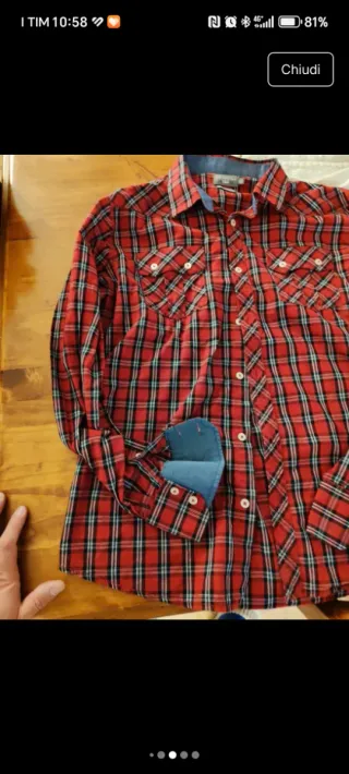 Camicia uomo Cotton e Silk XXL