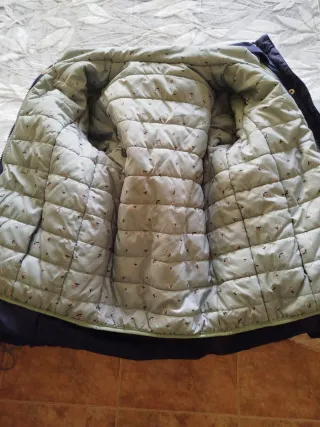 Cazadora 3 en 1 azul marino y verde.