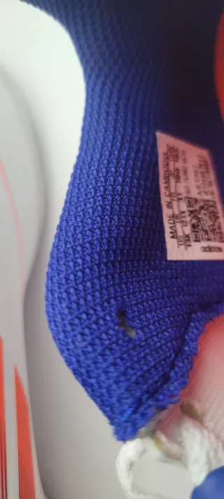 Zapatillas Adidas Fútbol Niño Azul Blanco