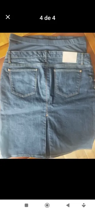 Falda premamá vaquera