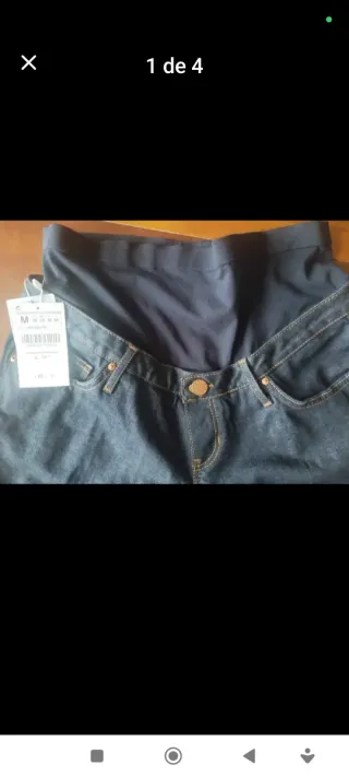 Falda premamá vaquera