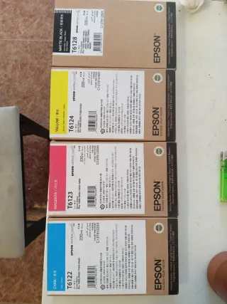 Lote Tintas Epson T6122 T6123 T6124 T6128