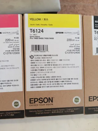 Lote Tintas Epson T6122 T6123 T6124 T6128