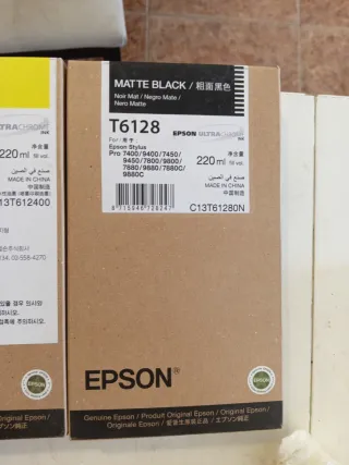 Lote Tintas Epson T6122 T6123 T6124 T6128