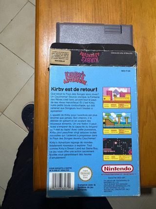 Kirby's Adventure NES Juego Nintendo sin instrinst