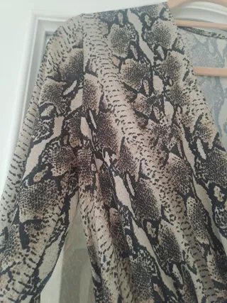 Vestido estampado animal print