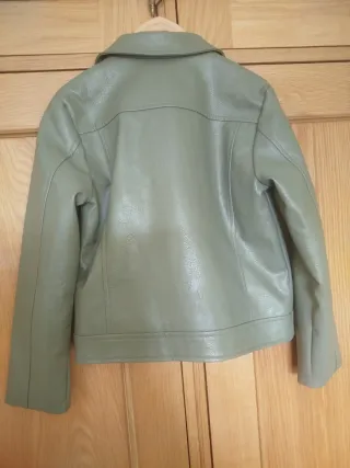 Cazadora Biker Niña Verde