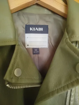 Cazadora Biker Niña Verde