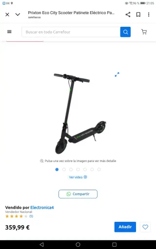 Patinete Eléctrico Eco City Scooter