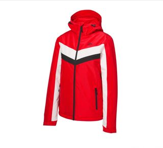 Chaqueta de esquí mujer roja y blanca