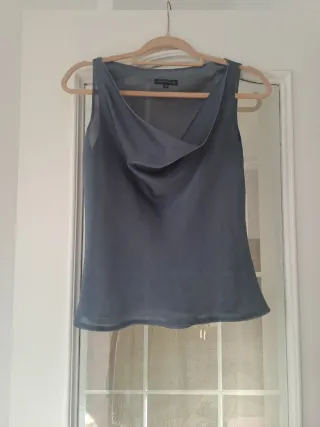 Blusa Adolfo Dominguez Gris Talla 38-40