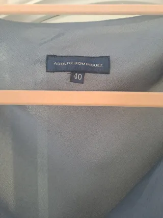 Blusa Adolfo Dominguez Gris Talla 38-40