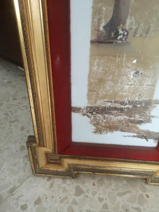 Cuadros Antiguos, alfonsinos pintura sobre esnalte