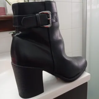 Botines negros tacón bloque