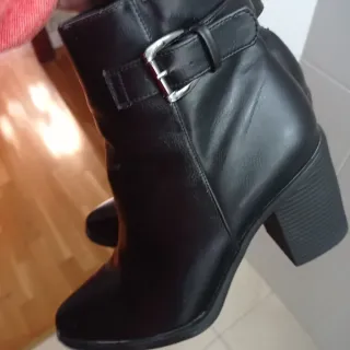 Botines negros tacón bloque