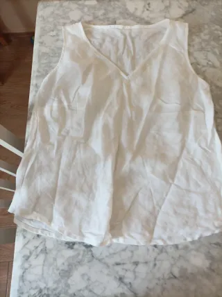 Camisa blanca cómoda talla M