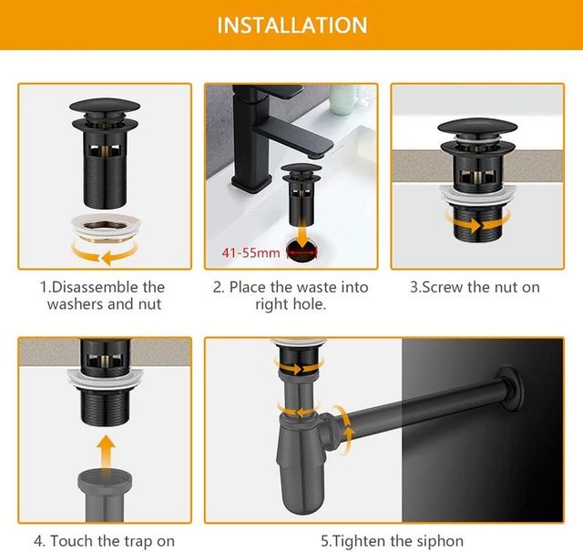 Ibergrif M20502B Click-Clack Desagüe Lavabo Unive