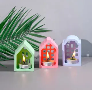 Molde Silicona para resina o yeso Casas