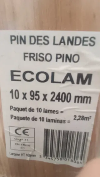 Madera pino Flandes machiembrada
