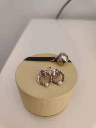 Pendientes Tous Aro Perla Certificado Autenticidad