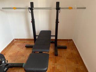 Banco de pesas con barra 7.5 kg