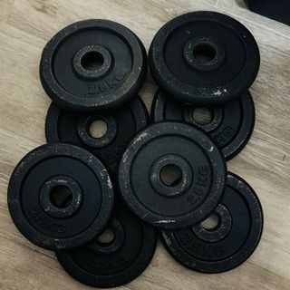 Discos para  pesas 2.5kg de hierro fundido.