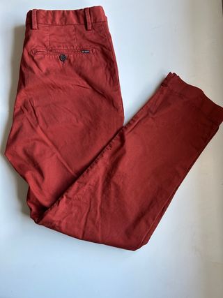 Pantalón Hackett Hombre Burdeos W31