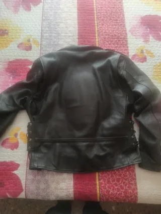 Chaqueta de cuero para moto, talla 3 XL