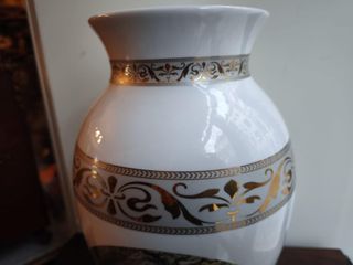 Vaso Tibor porcelana decorado