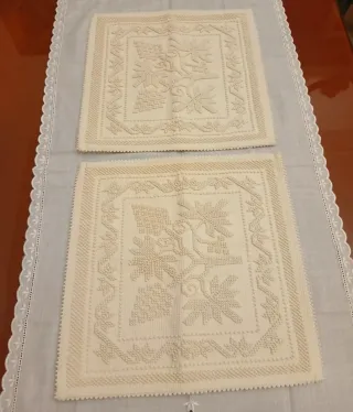 Coppia federe copricuscini sardi Pibiones