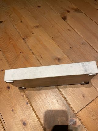 Porta oggetti scrivania marmo bianco