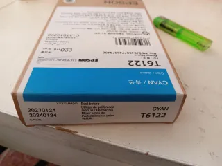 Tinta Epson T6122 Cyan 220ml