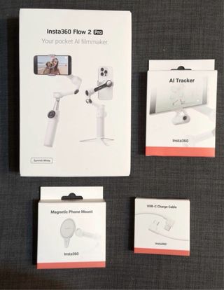 Insta360 Flow Gimbal IA Blanco Kit Completo