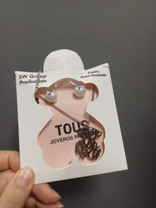 Conjunto Tous Collar y Pendientes Oso
