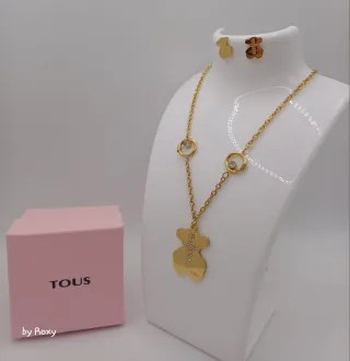 Conjunto Tous Collar y Pendientes Oso