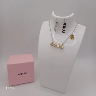 Conjunto Tous Collar y Pendientes Oso